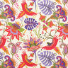 Tessuti da esterni canvas flora e fauna – rosso,  thumbnail number 1