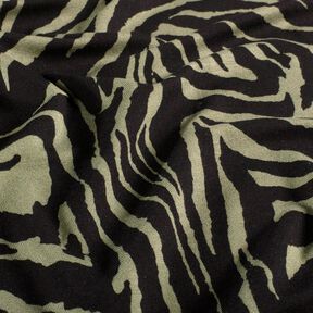 jersey di viscosa Stampa zebra – cachi chiaro/nero, 