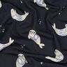 GOTS jersey di cotone Foche stampa digitale | Poppy Fabrics – blu notte/anemone,  thumbnail number 2
