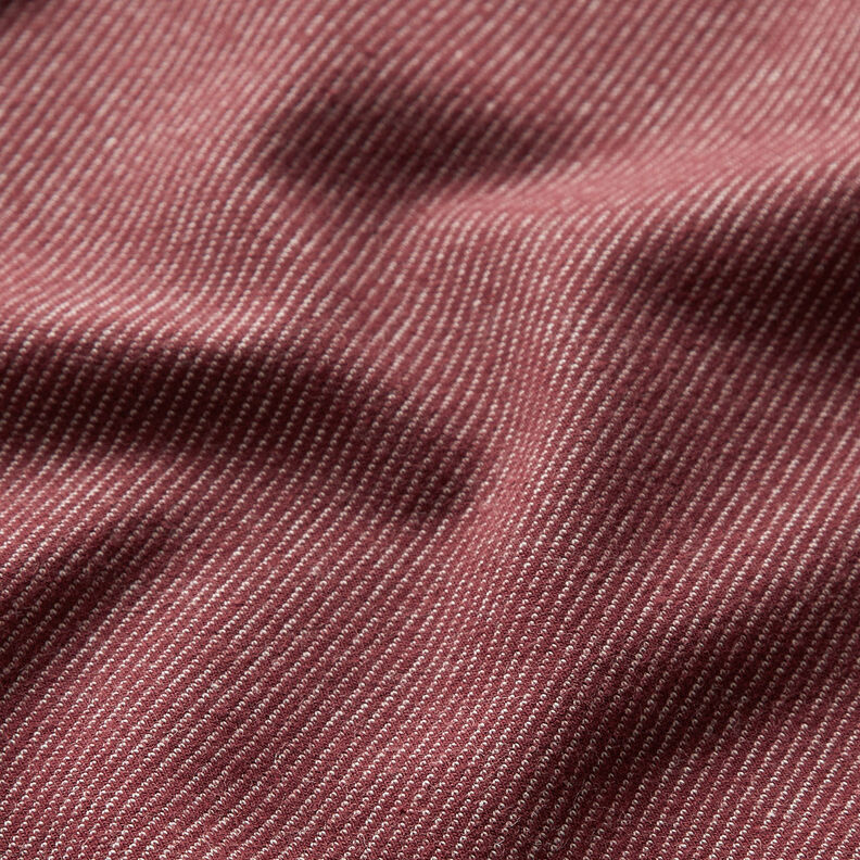 jersey di cotone Aspetto jeans – rosso borgogna,  image number 2