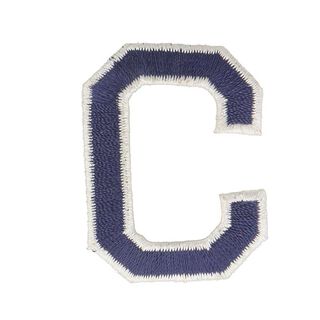 applicazione, lettera C [ altezza: 4,6 cm ] – blu marino, 