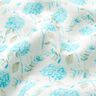 Misto lino con delicate ortensie – avorio/turchese chiaro,  thumbnail number 2