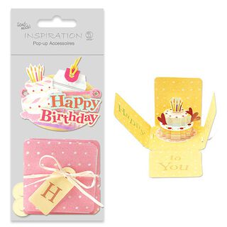 Kit per pop-up fai-da-te Compleanno  – rosa, 
