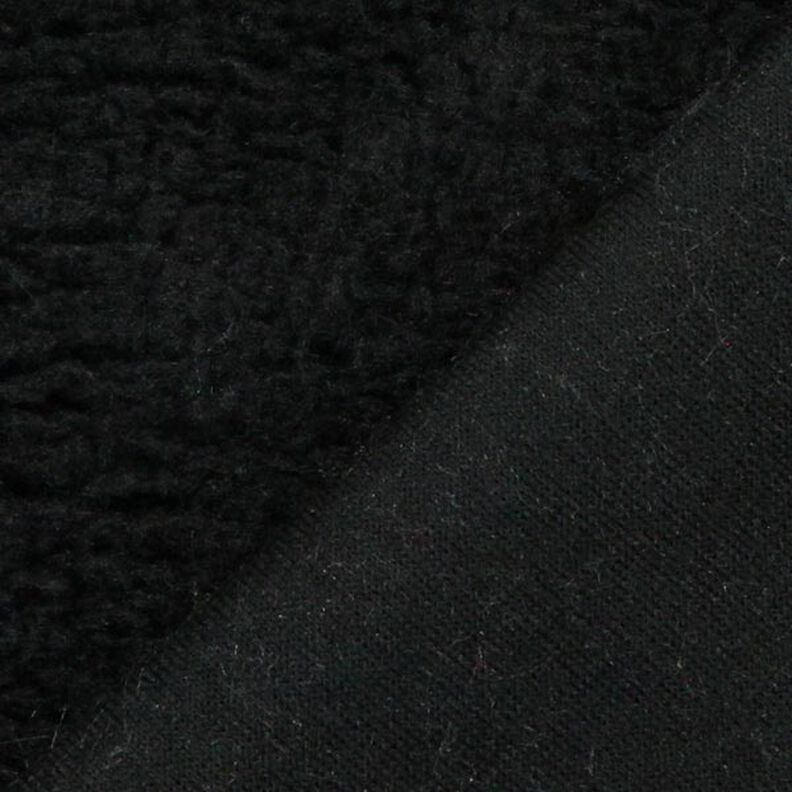 Pelliccia d'agnello sintetica – nero,  image number 3