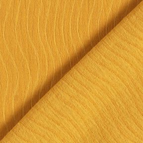 misto cotone-lino Jacquard Motivo a onde – giallo curry, 