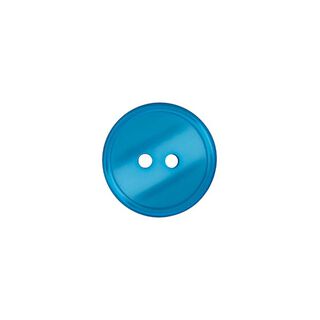 bottone in poliestere 2 fori  – azzurro, 