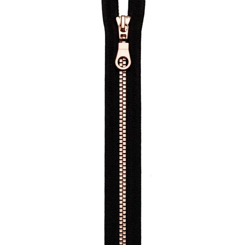 cerniera lampo S14, divisibile  | Prym – nero/oro rosa,  image number 1