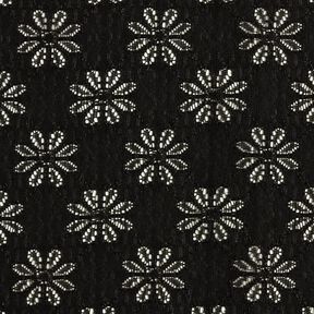 Fiori in pizzo elasticizzato – nero, 