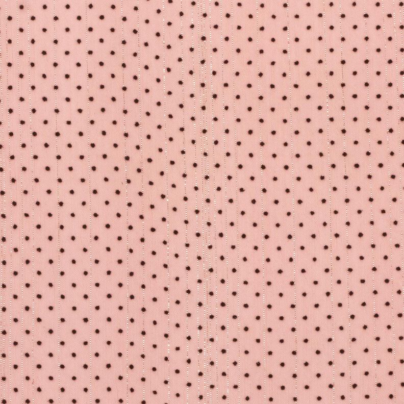 Righe con righe glitterate e pois – rosa antico chiaro,  image number 1