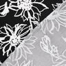 misto lino viscosa Girasoli astratti – nero/bianco,  thumbnail number 4