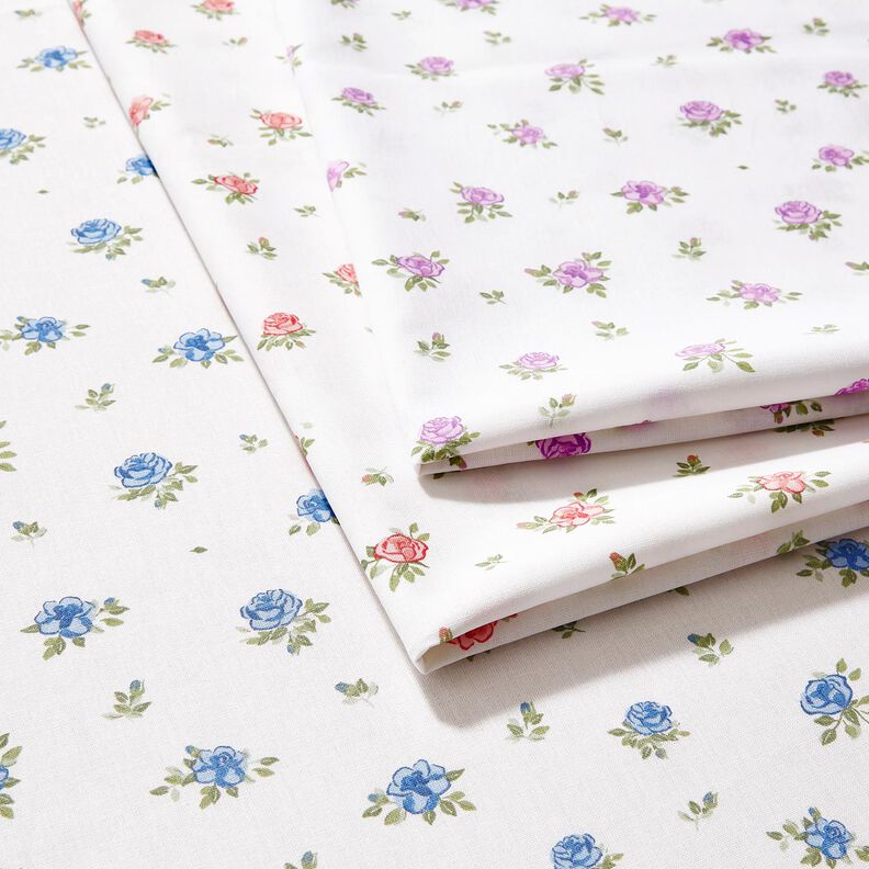popeline di cotone rose delicate – rosso/bianco,  image number 5