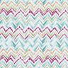 popeline di cotone Tratto di pennello a zigzag stampa digitale – bianco/eucalipto,  thumbnail number 1