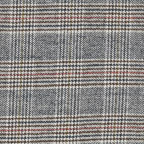Tessuto per cappotto misto cotone Principe di Galles – bianco/blu notte, 
