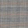 Tessuto per cappotto misto cotone Principe di Galles – bianco/blu notte,  thumbnail number 1