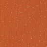 mussola di cotone, macchie dorate sparse – terracotta/oro,  thumbnail number 1