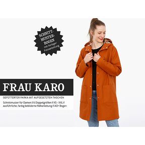 FRAU KARO - parka foderato con cappuccio e tasche applicate, Studio Schnittreif | XS - XXL, 