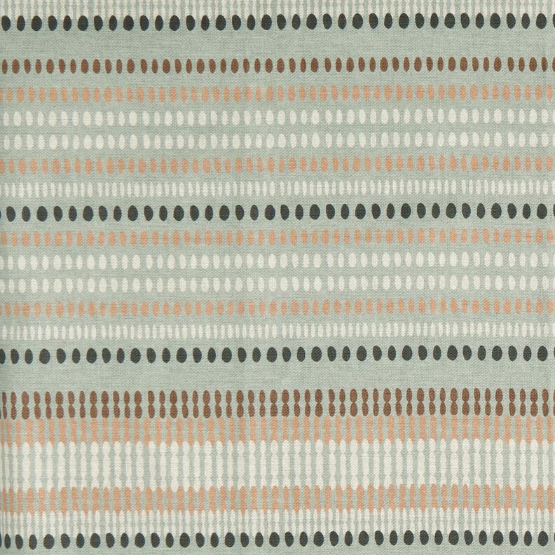 tessuti da esterni tessuti canvas Pois – eucalipto/marrone chiaro,  image number 1