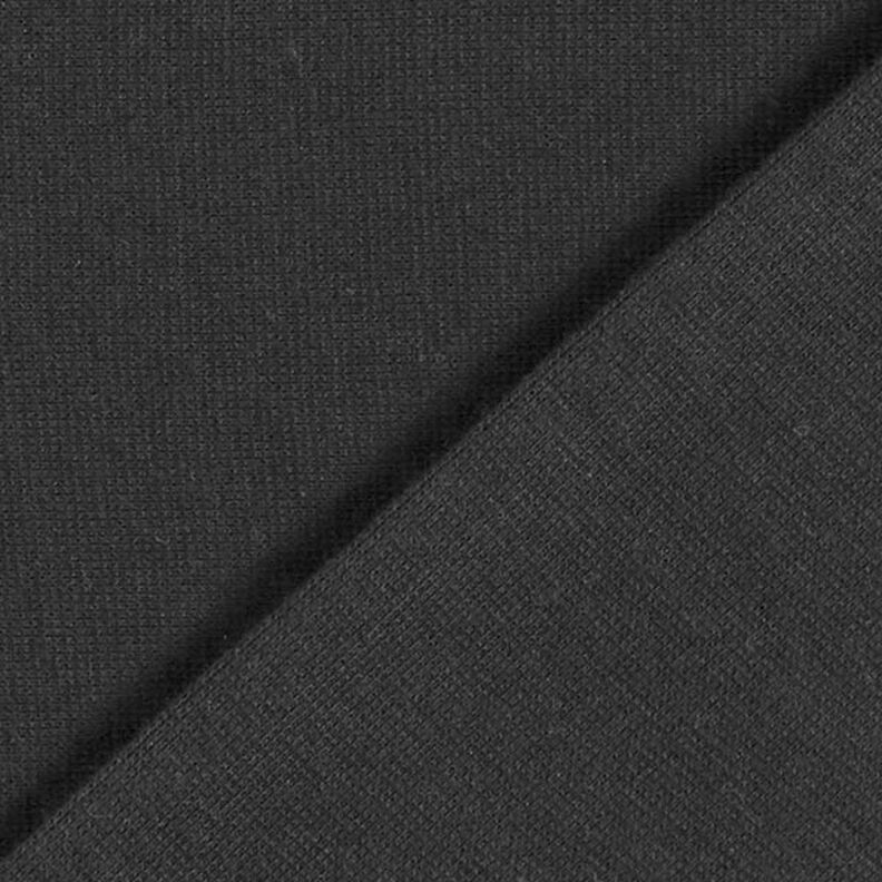 tessuto per bordi e polsini tinta unita – nero,  image number 5