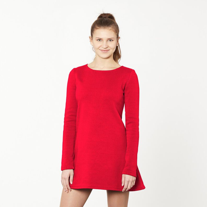French terry leggero tinta unita – rosso, image number 4