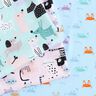 tessuto in cotone cretonne Cani astratti – blu cielo/rosé,  thumbnail number 5