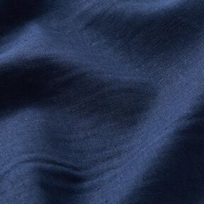 Misto lino-cotone lavato – blu notte, 