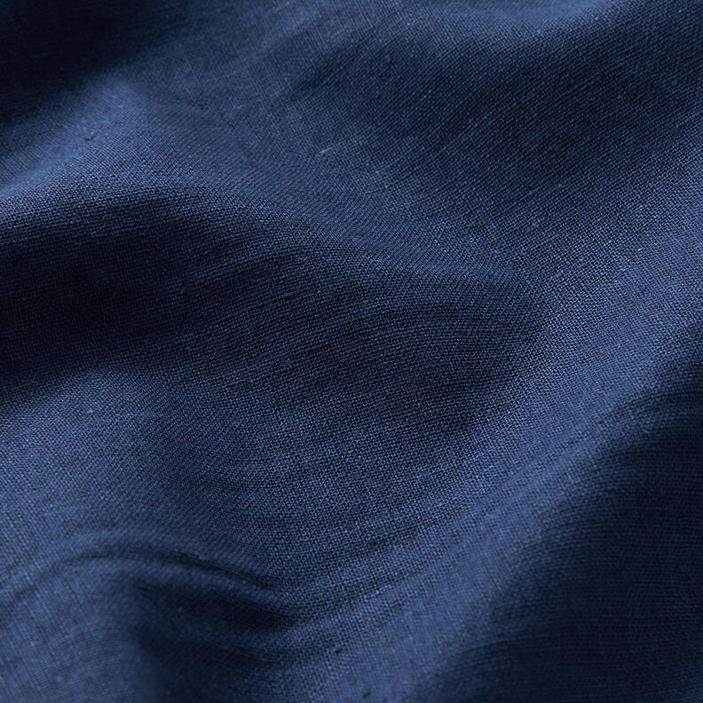 Misto lino-cotone lavato – blu notte,  image number 2