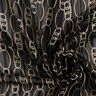 Chiffon gessato glitterato con maglia a catena – nero/bianco,  thumbnail number 3