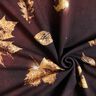 French terry Autunno dorato | Glitzerpüppi – rosso borgogna/oro,  thumbnail number 3