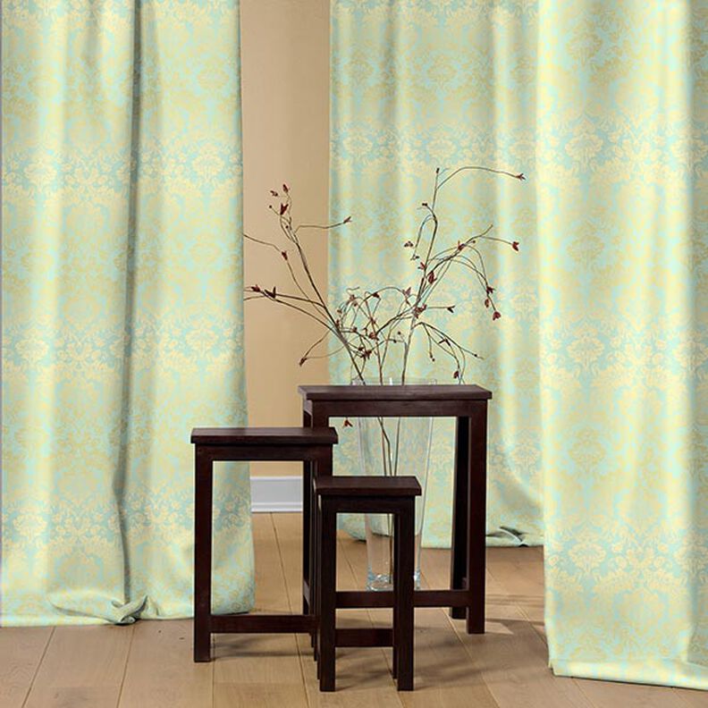 tessuto arredo Jacquard Trento 280 cm – menta,  image number 3