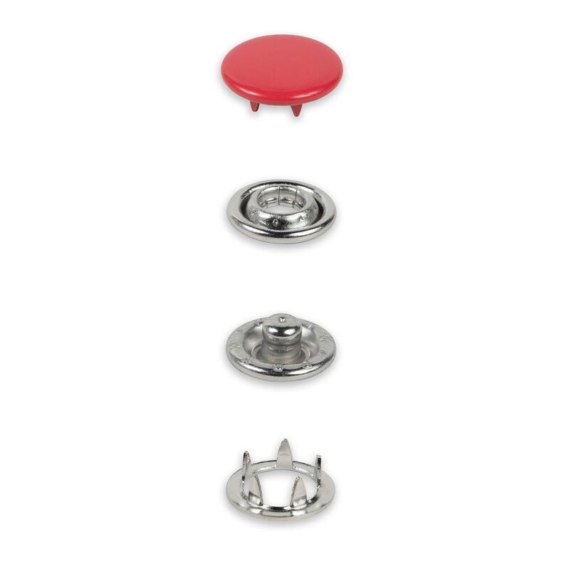 Bottoni automatici per jersey [12 mm] | Prym – rosso,  image number 2
