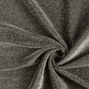 tessuto jersey fili glitter glamour – nero, 