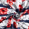 jersey di cotone Fiori e ancora rigata | Glitzerpüppi – bianco/peperoncino,  thumbnail number 3