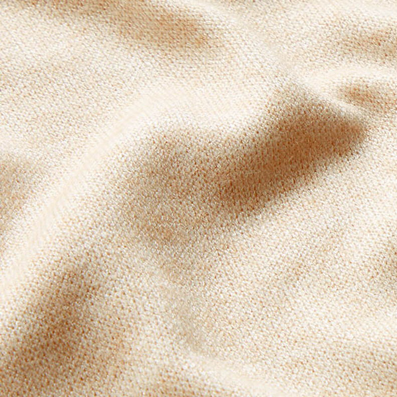 tessuto in maglia misto viscosa mélange – crema,  image number 2