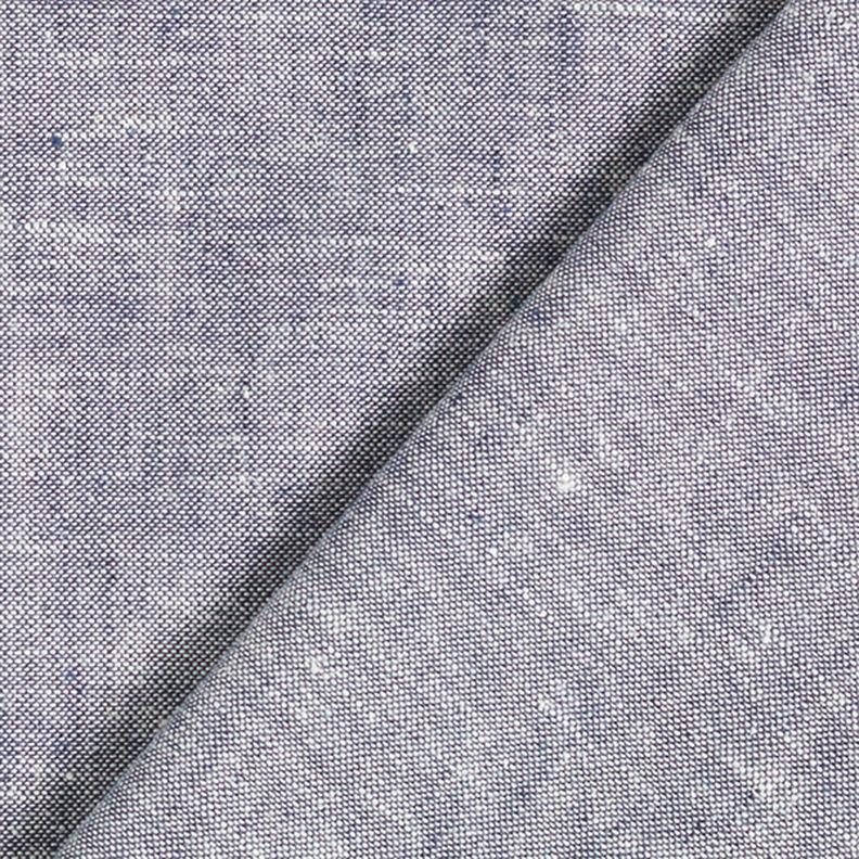 lino-cotone mélange – blu marino,  image number 3