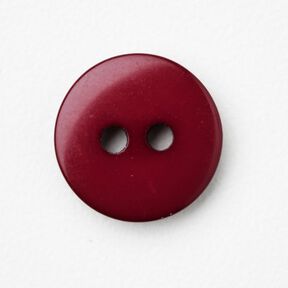 Bottone tondo a 2 fori [Ø 11 mm] – rosso Bordeaux, 