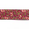 nastro elastico paisley [ 3,5 cm ] – lampone/verde,  thumbnail number 1