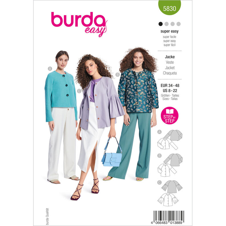 Giacca | Burda 5830 | 34-48,  image number 1