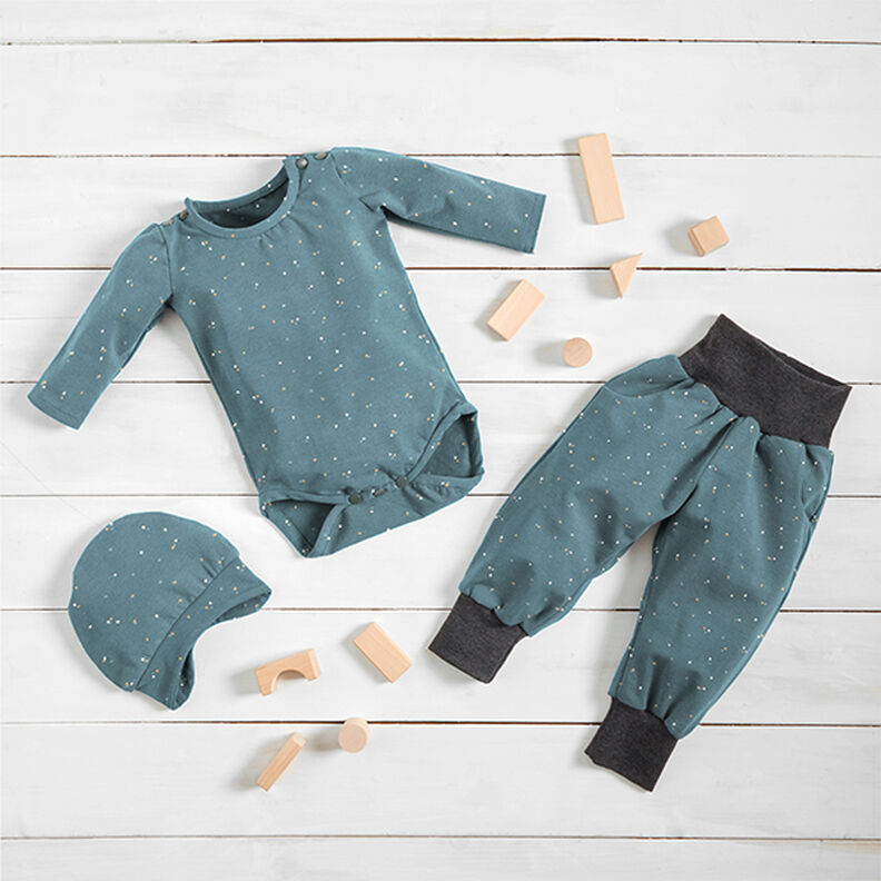jersey di cotone Macchie irregolari – colore blu jeans,  image number 6
