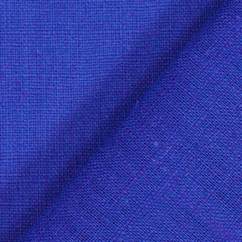 Tessuto di lino misto Ramie medio – blu reale,  image number 4