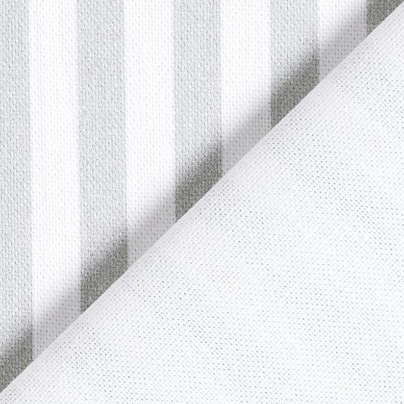 tessuto arredo mezzo panama righe longitudinali – grigio chiaro/bianco,  image number 4