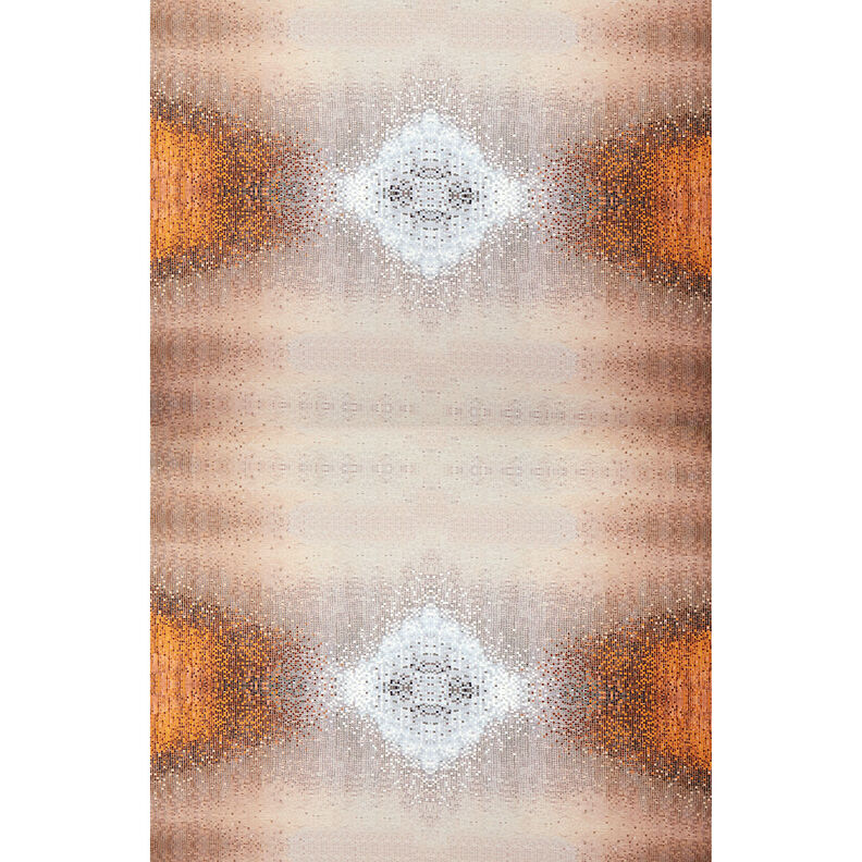 GOTS Jersey di cotone Mosaico | TCC x LOOKS by Wolfgang Joop – caramello/talpa scuro,  image number 9