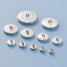 Bottone rivestito, Satin duchesse – bianco lana,  thumbnail number 3