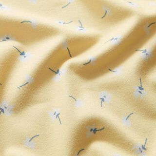jersey di poliestere, piccoli soffioni – giallo vaniglia | Resto 100cm, 