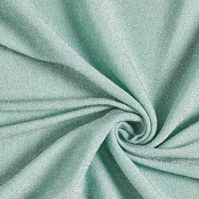 tessuto jersey fili glitter glamour – menta, 