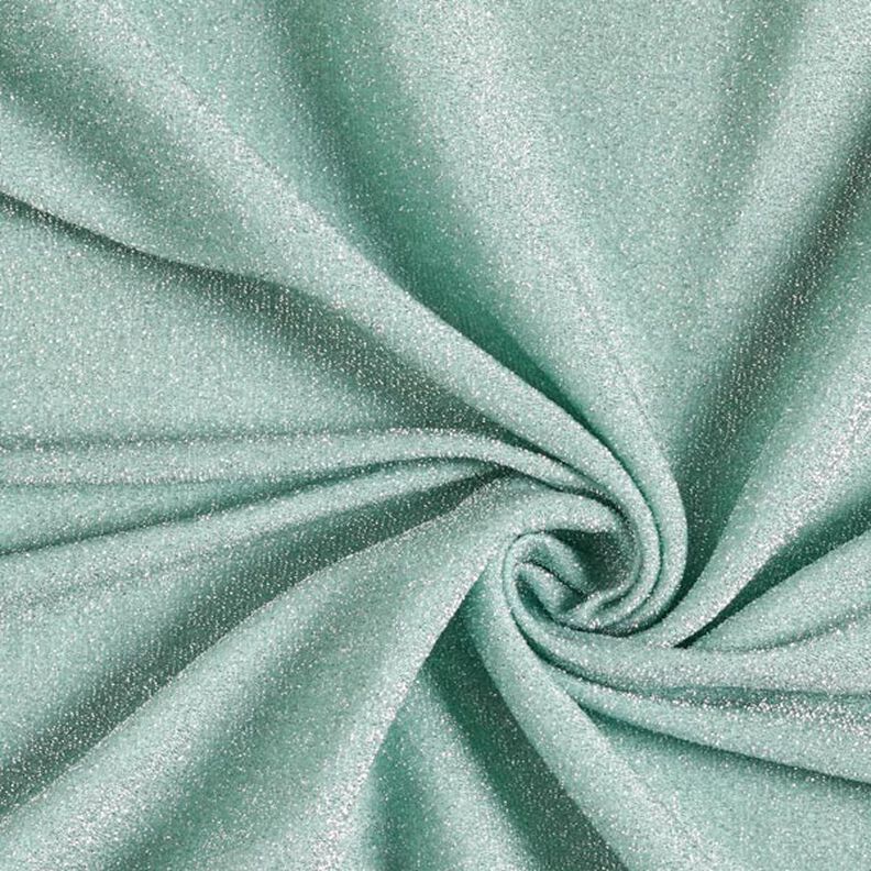 tessuto jersey fili glitter glamour – menta,  image number 1