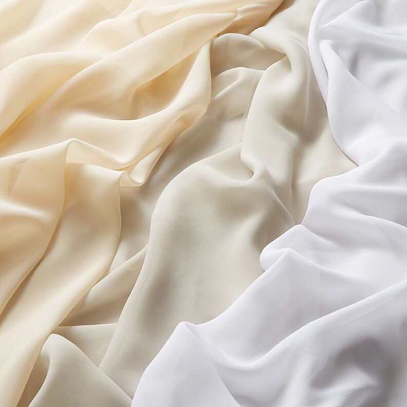 Chiffon di seta – bianco,  image number 6