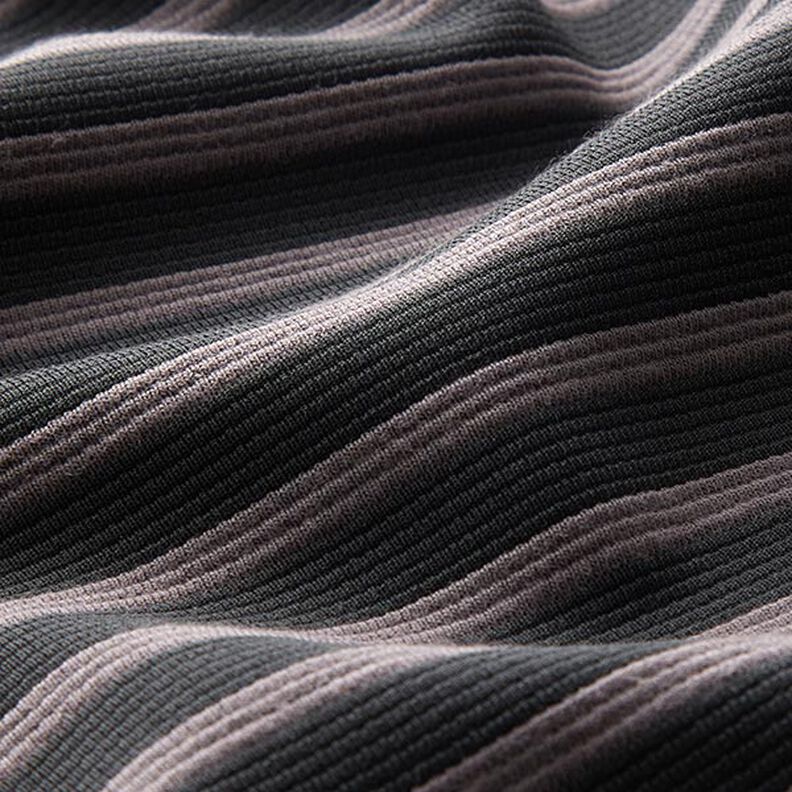 Jersey jacquard a righe – grigio malva/antracite,  image number 2