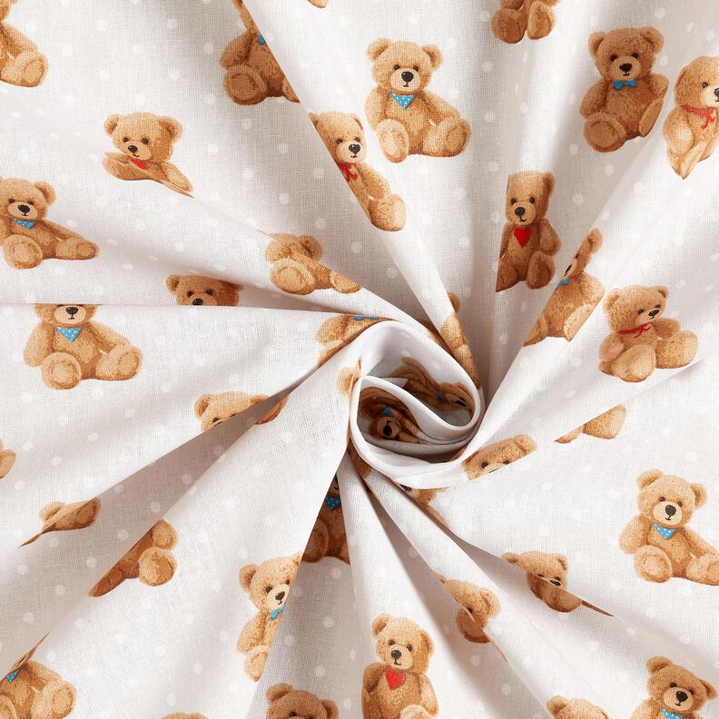 popeline di cotone Orsacchiotto – beige,  image number 3