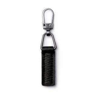 tiretto cerniera lampo fashion, similpelle [ 55 x 9 x 3 mm ] | Prym – nero, 