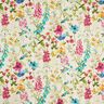 tessuto arredo mezzo panama Fiori di campo – naturale/lampone,  thumbnail number 1
